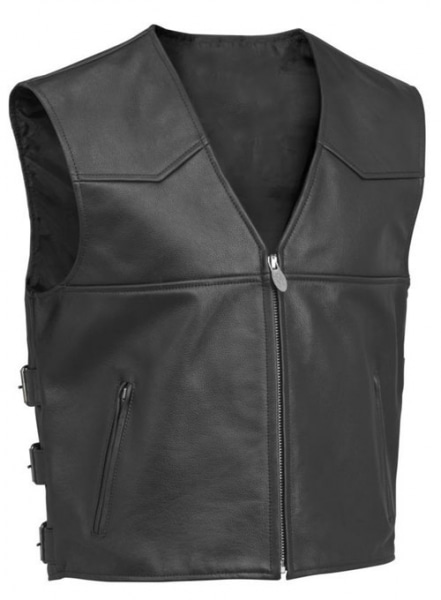 Leather Biker Vest # 347