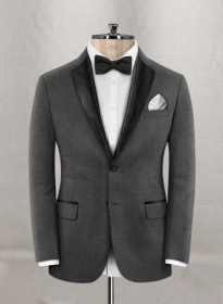 Napolean Gray Birdseye Wool Tuxedo Jacket