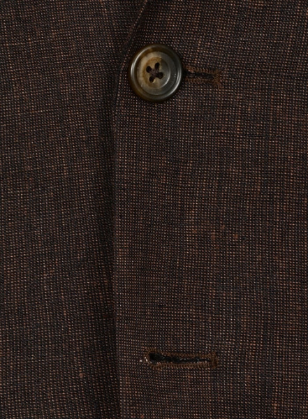 Italian Ramp Brown Linen Suit