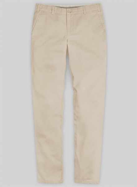 Sand Feather Cotton Canvas Stretch Chino Pants