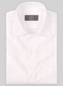 Soft Pink Herringbone Cotton Shirt