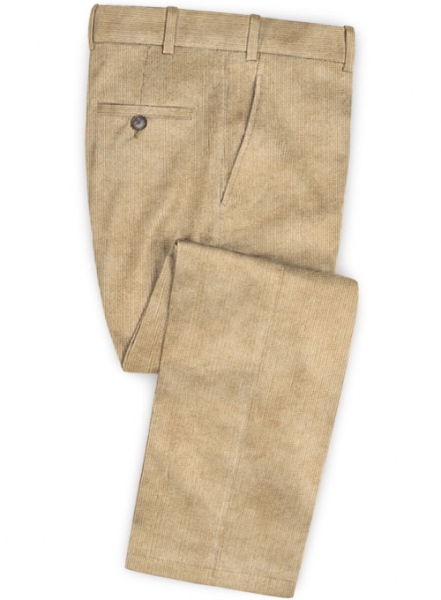 Light Khaki Corduroy Suit