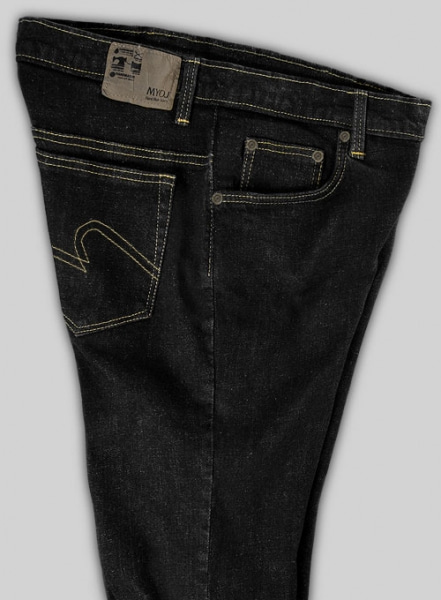 Hank Black Hard Wash Stretch Jeans - Look #582