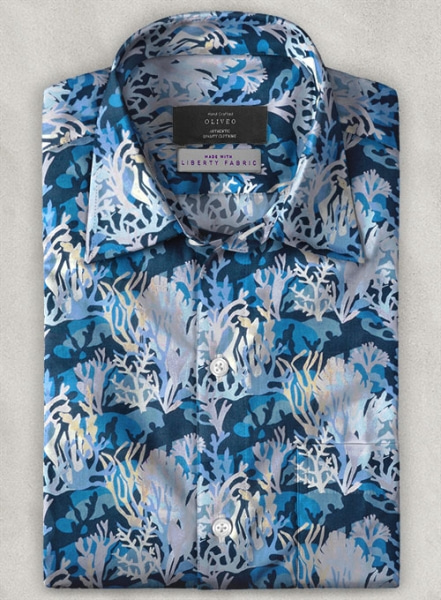 Liberty Solida Cotton Shirt - Half Sleeves