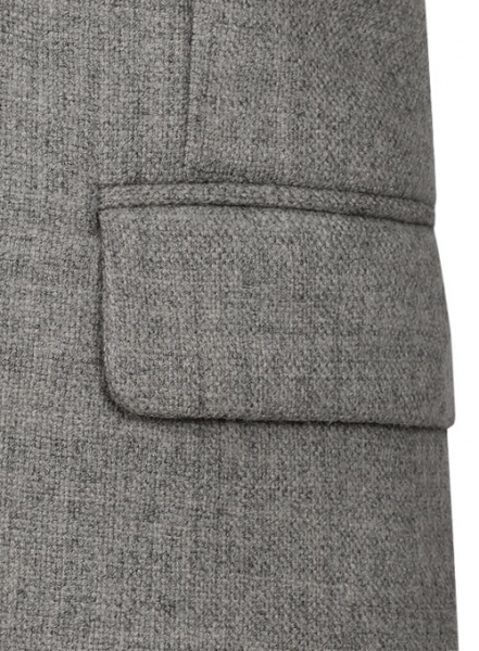 Vintage Rope Weave Gray Tweed Suit