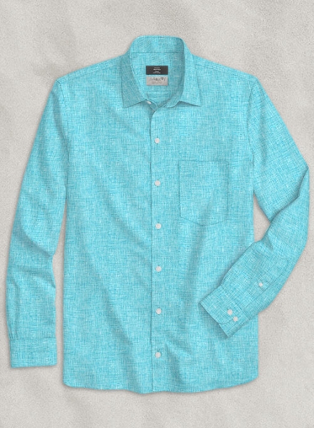 Solbiati Robin Blue Linen Shirt