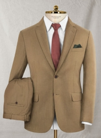 Reda Sandrift Khaki Wool Suit