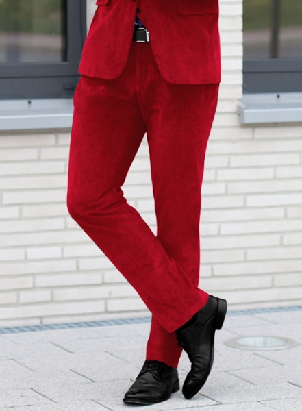 Red Velvet Pants