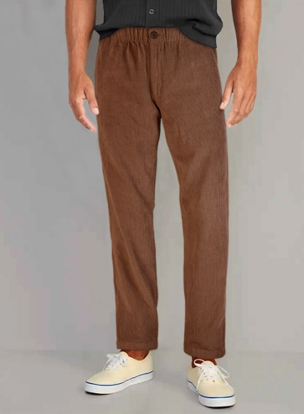 Easy Pants Spring Brown Corduroy