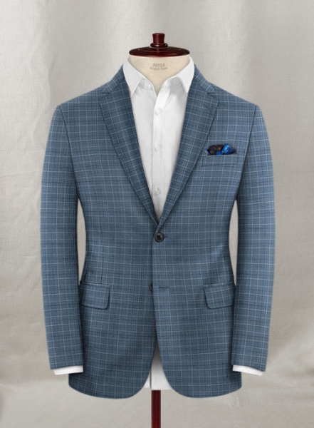 Napolean Tonia Blue Wool Suit