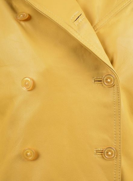 Yellow Captain America Scarlett Johansson Leather Jacket
