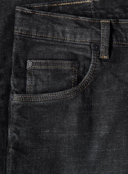 Texas Black Stretch Indigo Wash Whisker Jeans