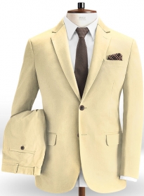 Stretch Summer Weight Sun Khaki Chino Suit