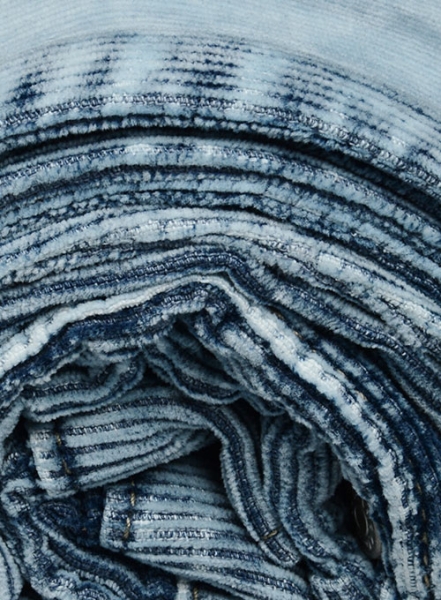 Indigo Corduroy Stretch Jeans - Vintage Wash