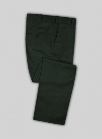 Napolean Stretch Dark Green Wool Pants