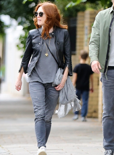 Julianne Moore Leather Jacket #2