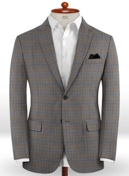 Napolean Imunda Gray Wool Suit