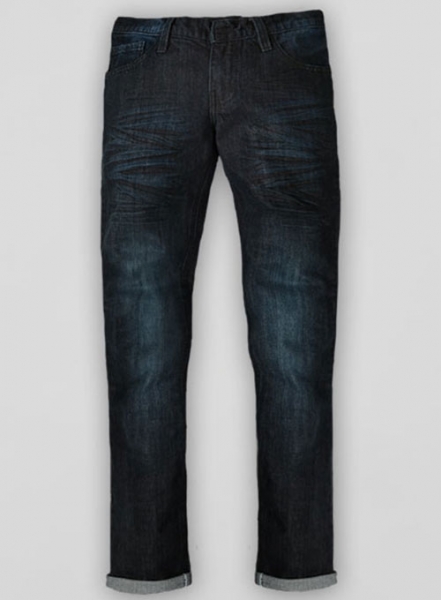 Deadly Dark Blue Whisked Jeans - Look # 316