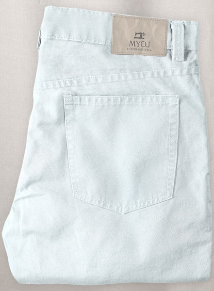 Stretch Summer Weight Sky Blue Chino Jeans