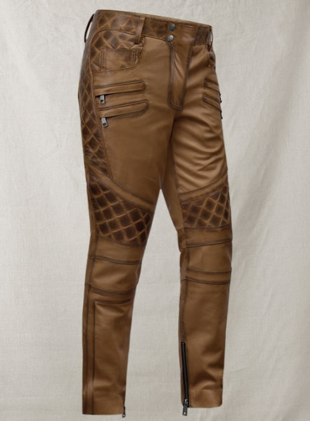 Outlaw Burnt Tan Leather Pants