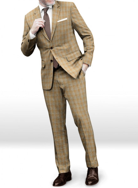 Napolean Spring Brown Wool Suit