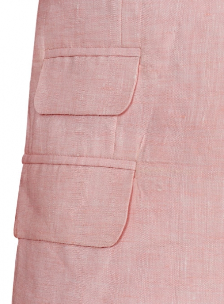 Roman Light Pink Linen Jacket