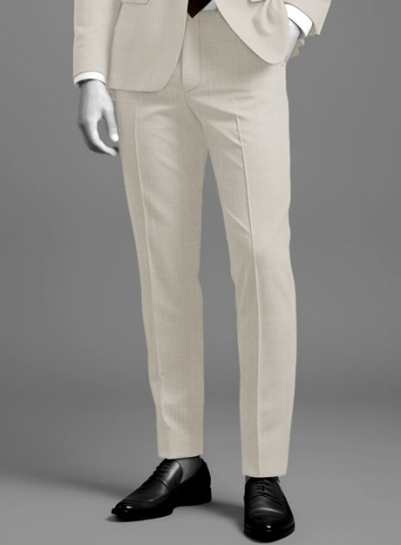 Napolean Muted Beige Wool Pants