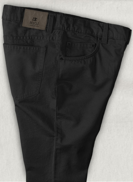 Black 4 Way Stretch Chino Jeans