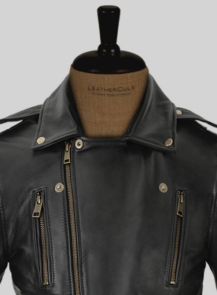Trooper Biker Leather Jacket