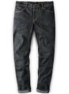 Stretch Cross Hatch Black Jeans - Denim-X