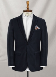 Napolean Polka Blue Wool Jacket