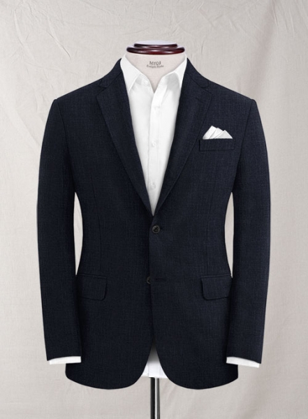 Solbiati Dark Blue Linen Jacket