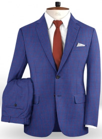 Napolean Chok Royal Blue Wool Suit