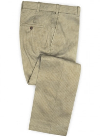 Light Khaki Thick Corduroy Pants