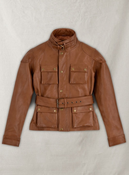 Log Cabin Brown Wax Leather Jacket #286