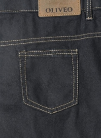 Melange Luxurious Deep Dark Blue Jeans - Hard Wash