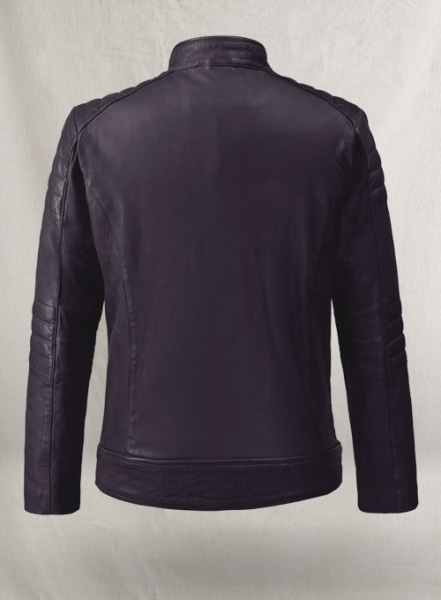 Firefly Moto Purple Biker Leather Jacket