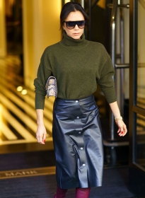 Victoria Beckham Leather Skirt