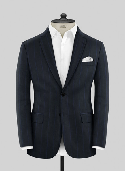 Napolean Rodrio Blue Wool Suit