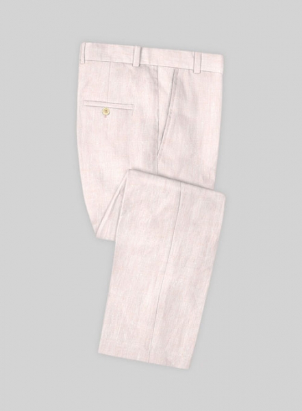Roman Light Pink Linen Pants
