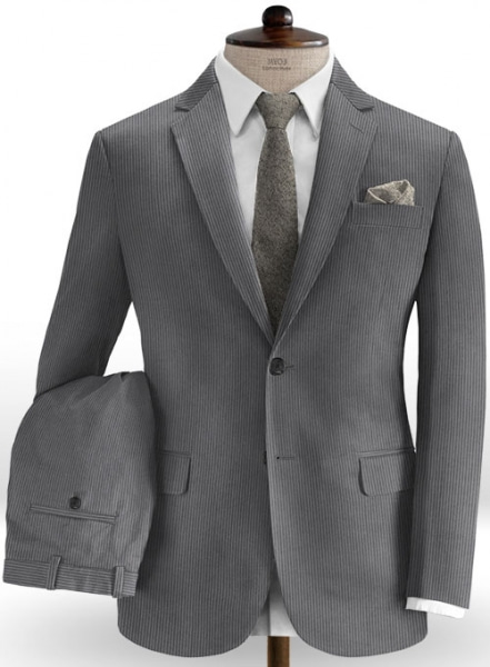 Dark Gray Thick Corduroy Suit