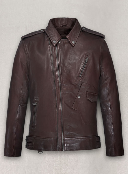 Falcon Burgundy Rider Leather Jacket