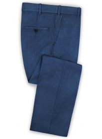 Napolean Nailhead Blue Wool Pants