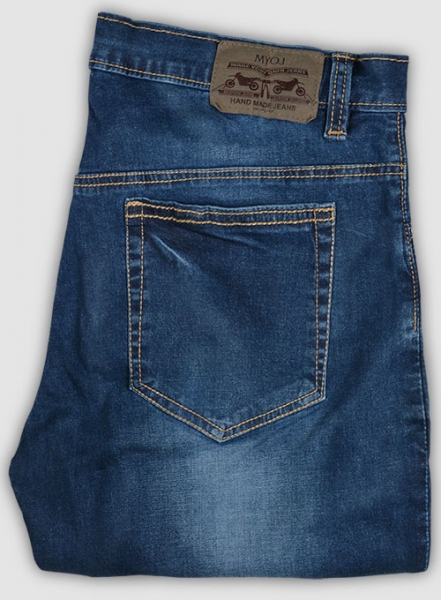 Titus Blue Stone Wash Whisker Stretch Jeans