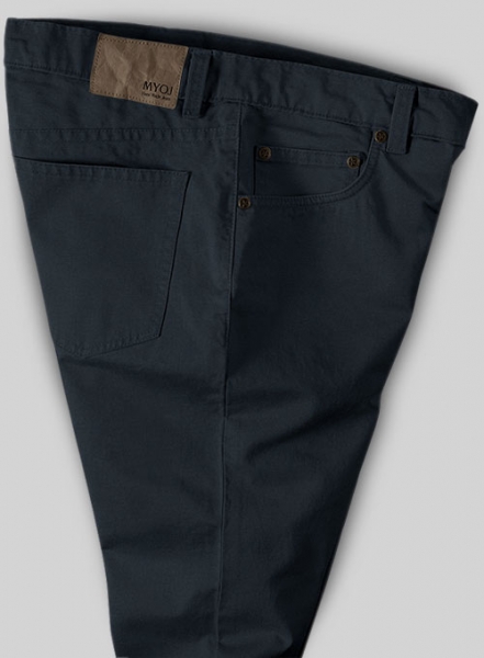 Stretch Summer Navy Blue Chino Jeans