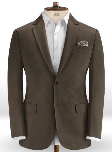 Dark Brown Stretch Chino Suit