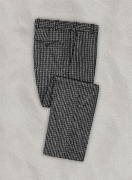 Harris Tweed Houndstooth Dark Gray Suit