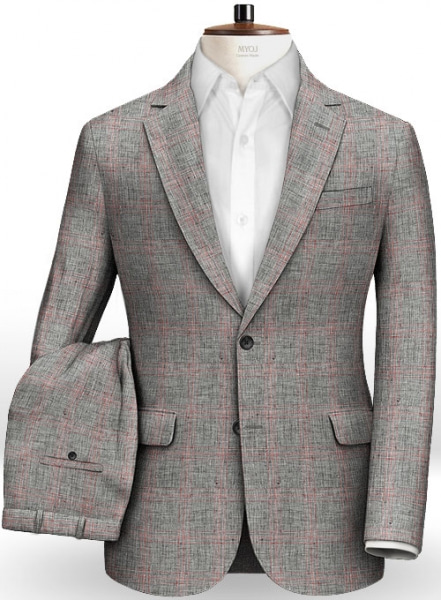 Italian Golf Gray Linen Suit