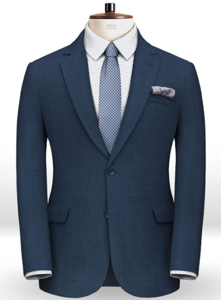 Napolean Dino Blue Wool Suit