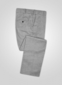 Napolean Worsted Light Gray Wool Pants